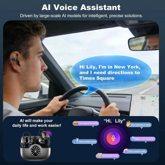Professional AI Chip Translator Earbuds - App-Free, 60H, BT 6.0 EchoNexus INC.