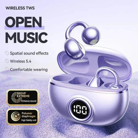 Professional Open-Ear Bluetooth Earbuds - 14.2mm, Bluetooth 5.4 EchoNexus INC.