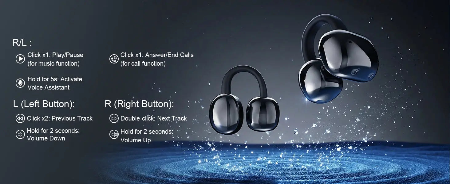 Professional AI Chip Translator Earbuds - App-Free, 60H, BT 6.0 - Lxvox