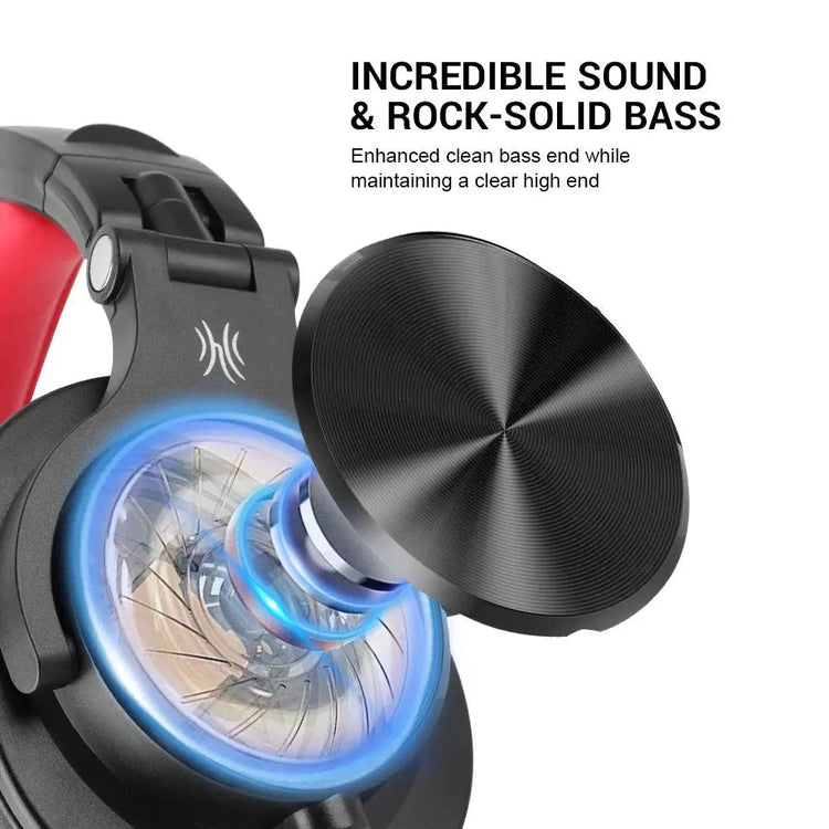 Professional DJ Studio Monitor Headphones - Dual-Jack, 40mm