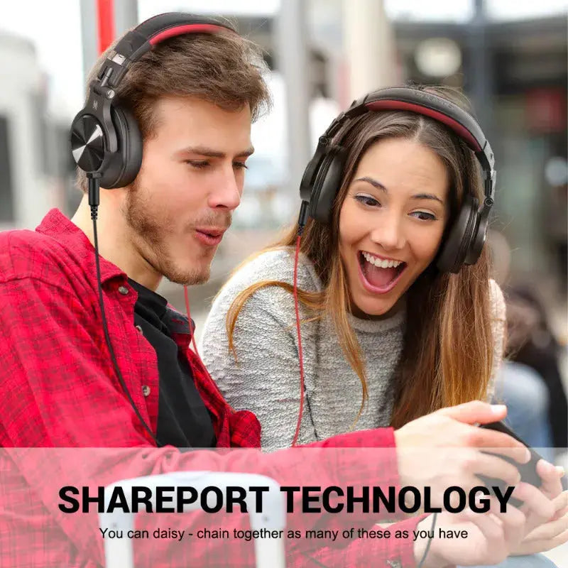 Professional DJ Studio Monitor Headphones - Dual-Jack, 40mm